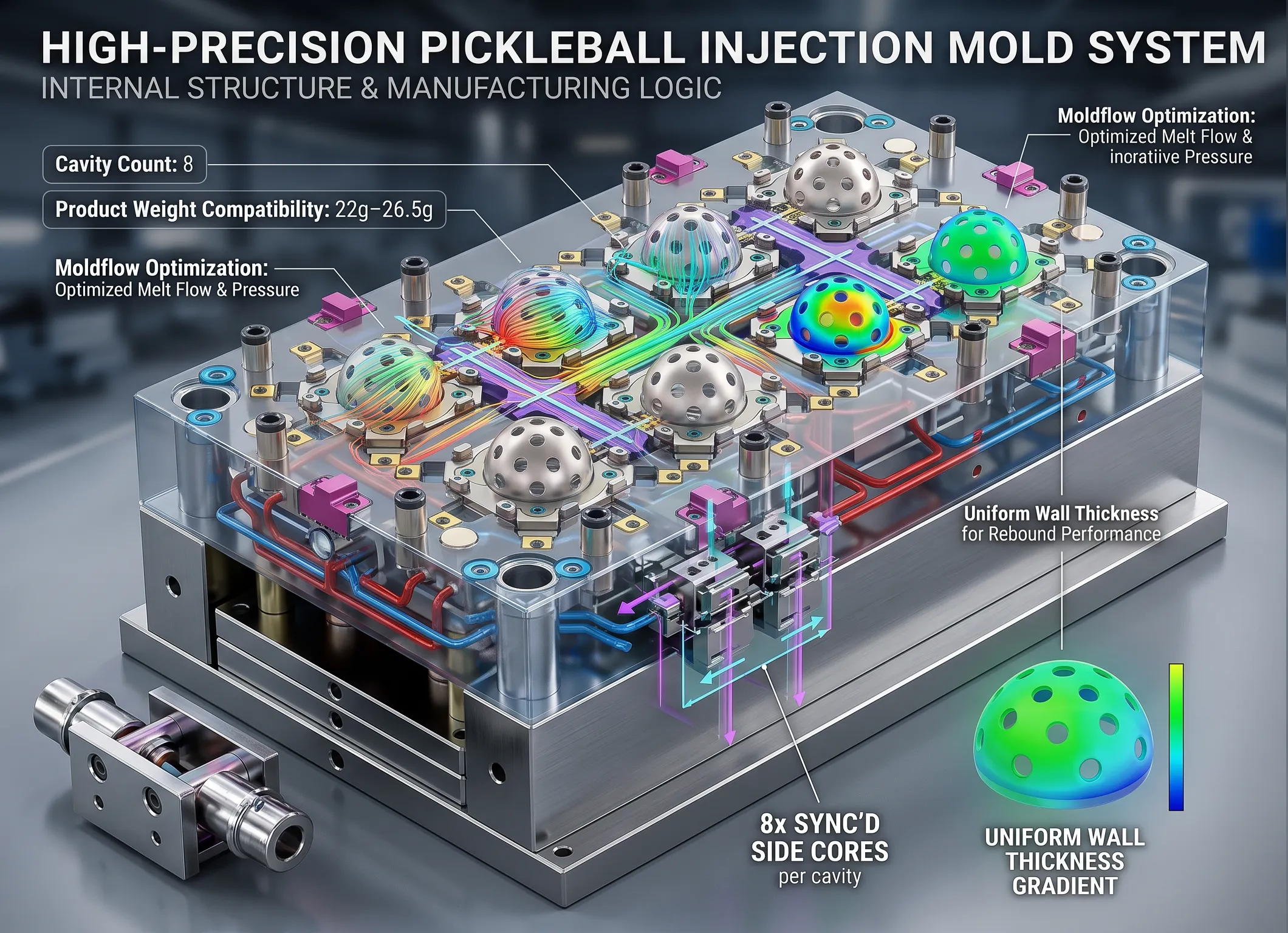 Customization of Competitive Pickleball Molds for an International Sports Goods Enterprise