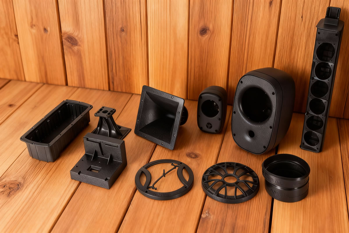 Fabricante de Moldes de Inyección para Componentes de Altavoces en China