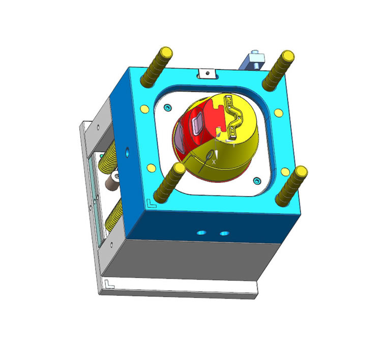 GP Mold food waste disposer parts injection molds, upper and lower casing, buttons, drain connector plastic molds, custom molds, Chinese mold manufacturer