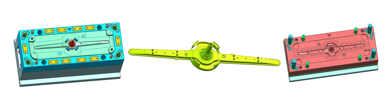 GP Mold - Dishwasher Parts Injection Molds, Rotary Spray Arm Gear, Spray Arm Cover, Water Distributor Plastic Molds, Custom Manufacturer in China