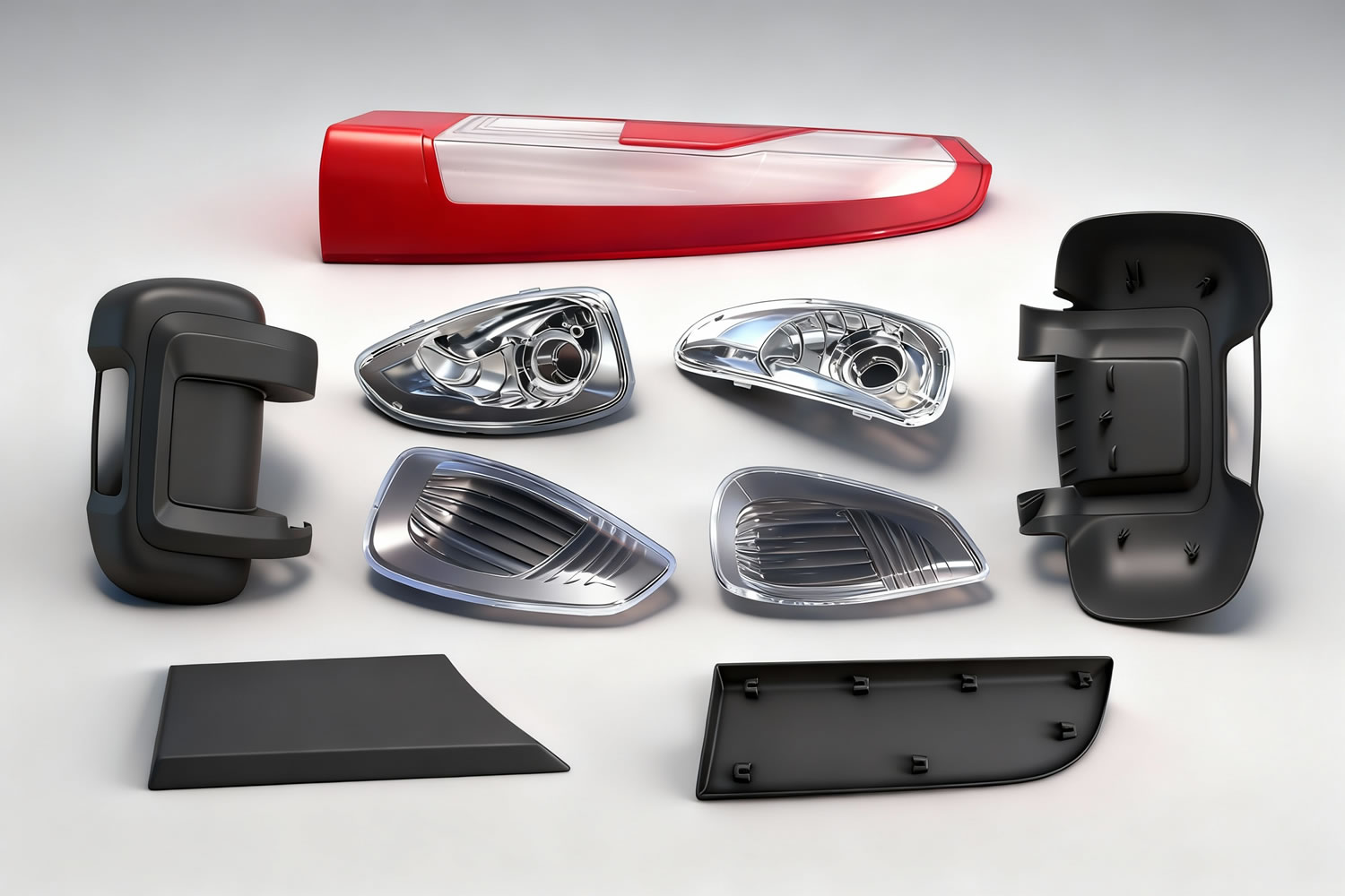 GP Mold: Commercial vehicle parts injection molds, rearview mirror and headlight plastic molds, custom precision injection molds, Chinese plastic mold manufacturer.