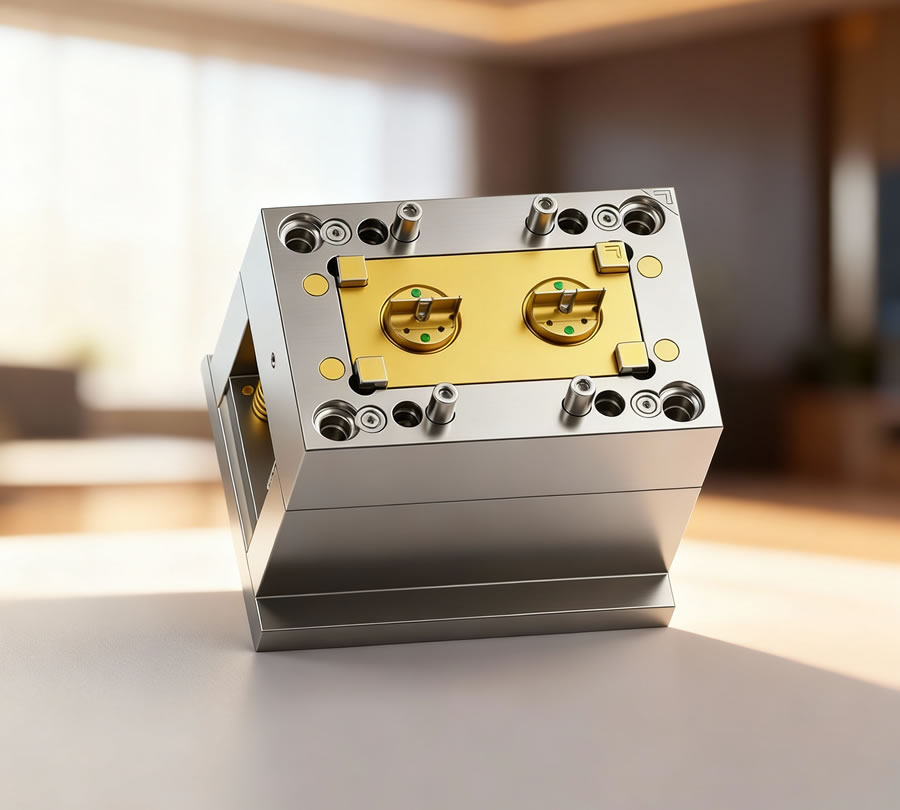 Moldes de Inyección de Doble Material para Botones en China