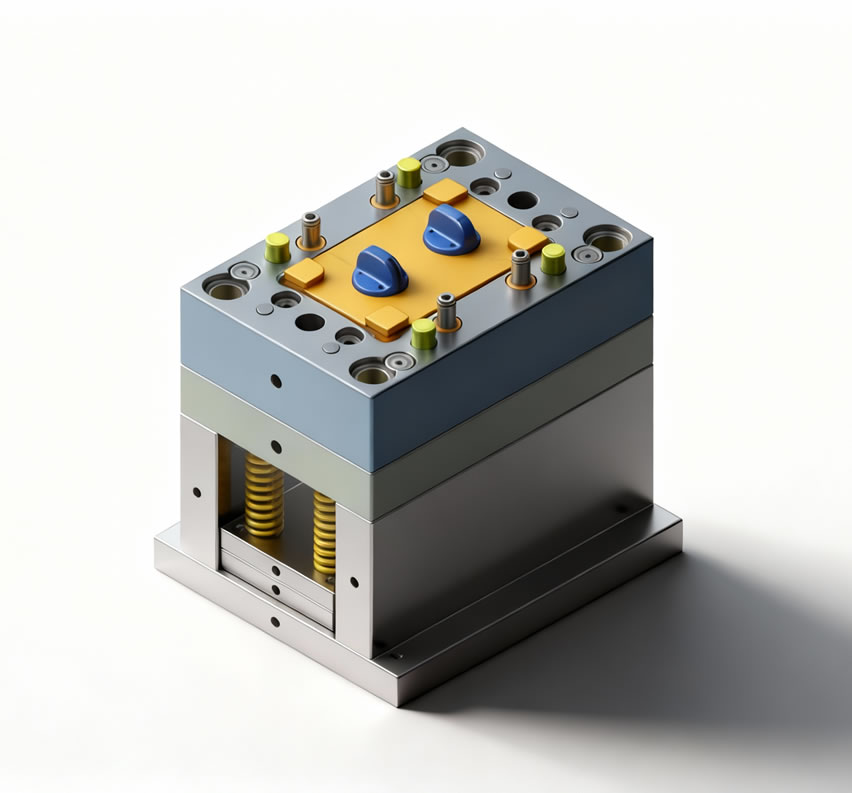 Moldes de Inyección de Doble Material para Botones en China